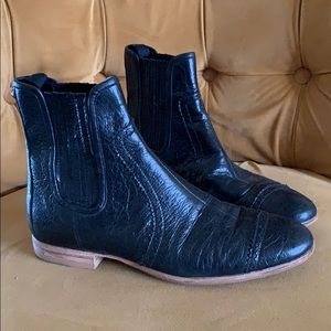 Balenciaga soft leather black booties.  Chelsea